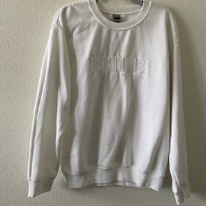 BRIDE White Crewneck Small